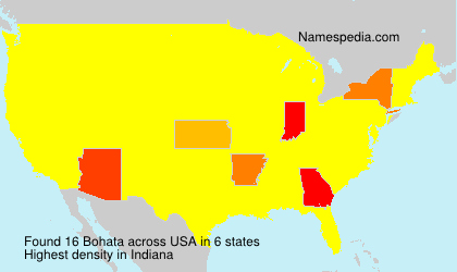 Surname Bohata in USA
