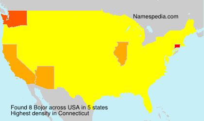 Surname Bojor in USA