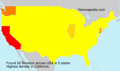 Surname Bombon in USA