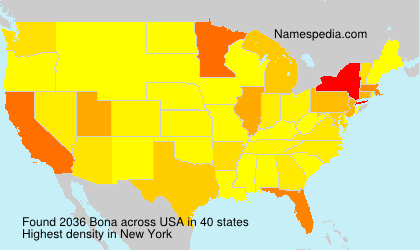 Surname Bona in USA