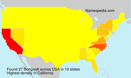 Surname Bongardt in USA
