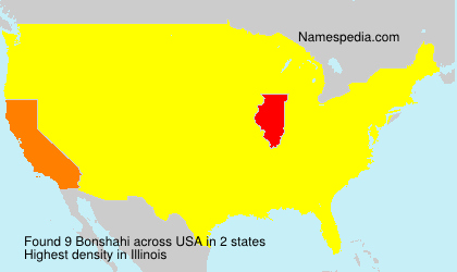 Surname Bonshahi in USA