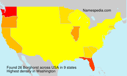 Surname Borghorst in USA