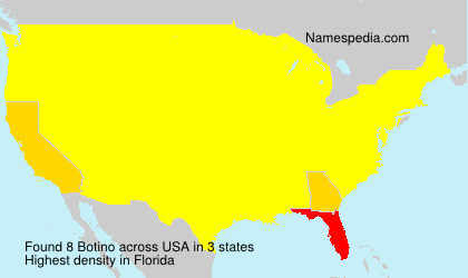 Surname Botino in USA