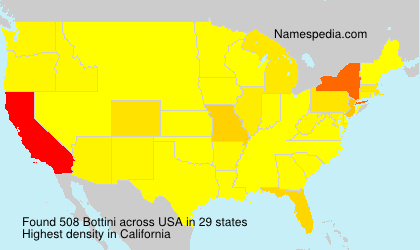 Surname Bottini in USA