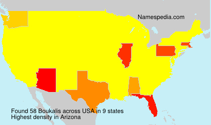 Surname Boukalis in USA