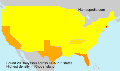 Surname Bouyssou in USA