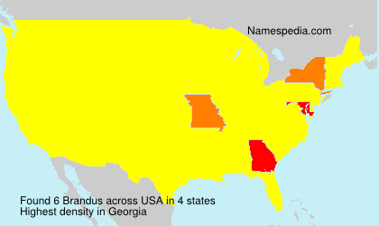 Surname Brandus in USA