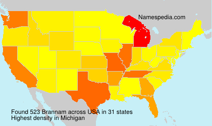 Surname Brannam in USA