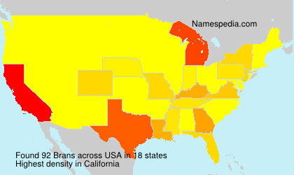 Surname Brans in USA