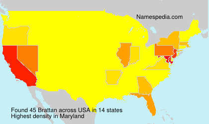 Surname Brattan in USA