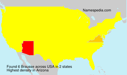 Surname Brausse in USA