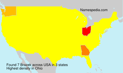 Surname Brazek in USA