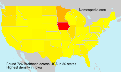 Surname Breitbach in USA