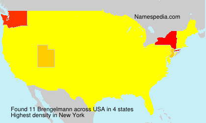 Surname Brengelmann in USA