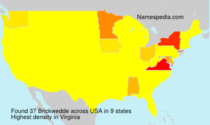 Surname Brickwedde in USA