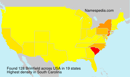 Surname Brimfield in USA