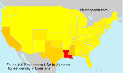 Surname Brou in USA
