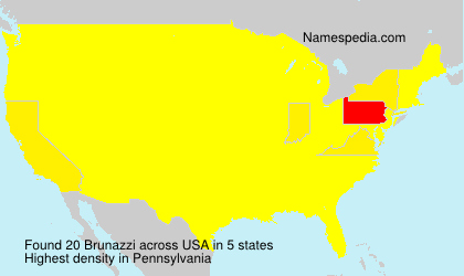Surname Brunazzi in USA