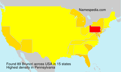 Surname Brunori in USA