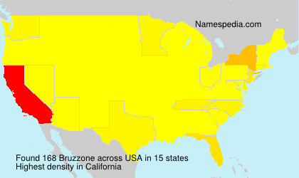 Surname Bruzzone in USA