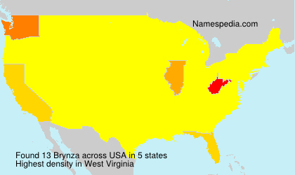 Surname Brynza in USA