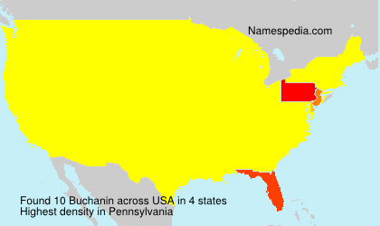 Surname Buchanin in USA