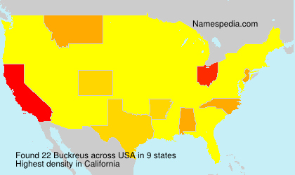 Surname Buckreus in USA