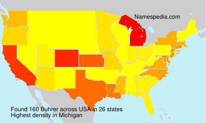 Surname Buhrer in USA