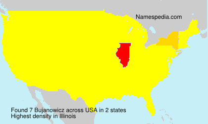 Surname Bujanowicz in USA