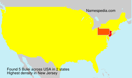 Surname Bulei in USA
