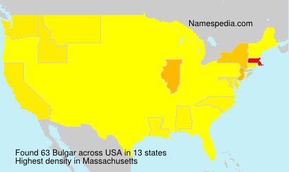 Surname Bulgar in USA