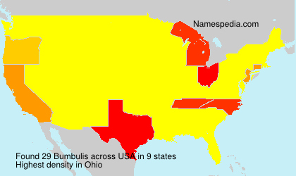 Surname Bumbulis in USA