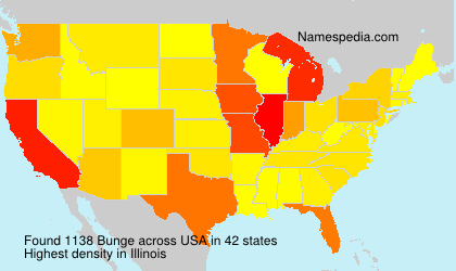 Surname Bunge in USA