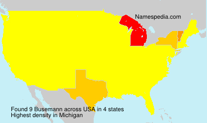 Surname Busemann in USA