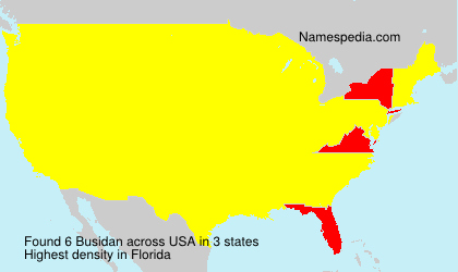 Surname Busidan in USA