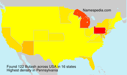 Surname Butash in USA