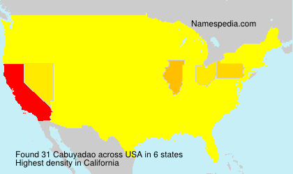 Surname Cabuyadao in USA