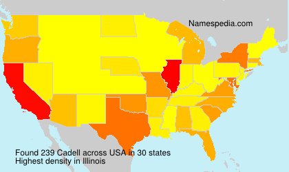 Surname Cadell in USA
