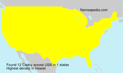 Surname Cadoy in USA