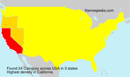 Surname Caingcoy in USA