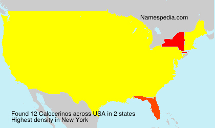 Surname Calocerinos in USA