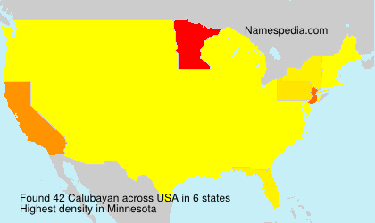 Surname Calubayan in USA