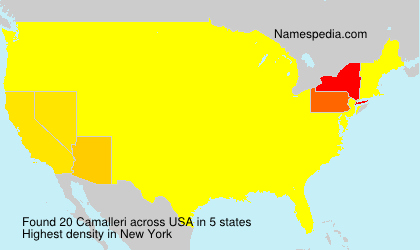 Surname Camalleri in USA