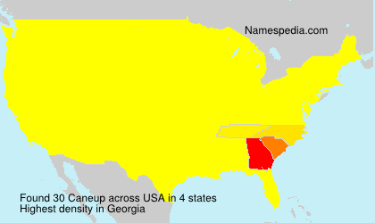 Surname Caneup in USA