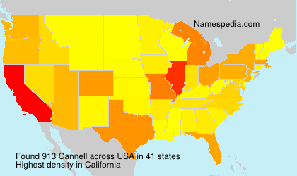 Surname Cannell in USA