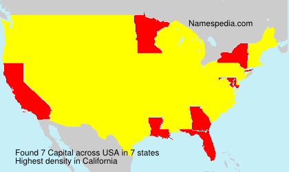 Surname Capital in USA