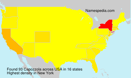 Surname Capozzola in USA