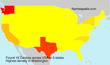 Surname Caratao in USA