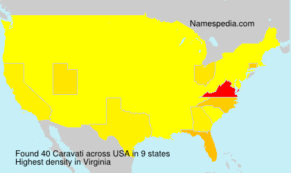 Surname Caravati in USA
